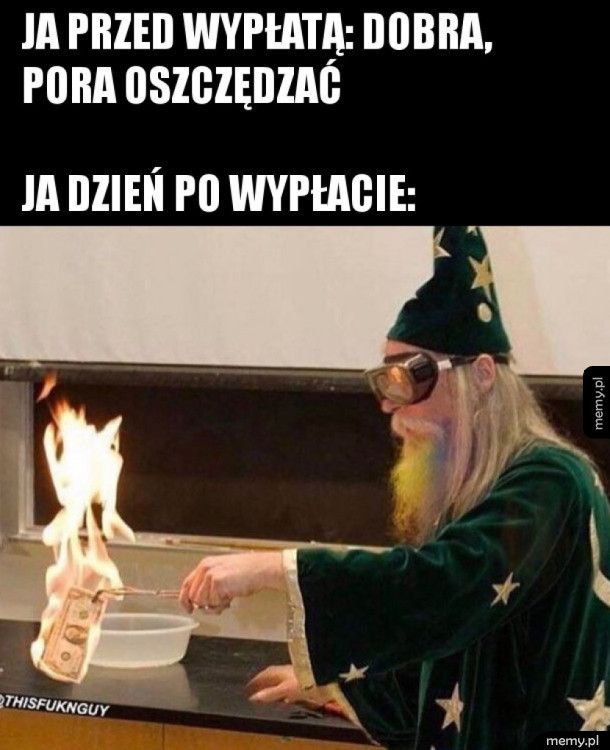 Przed wypłatą i po wypłacie