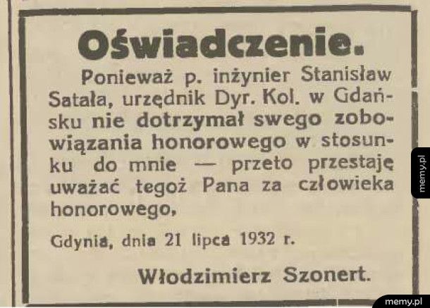 Oświadczenie