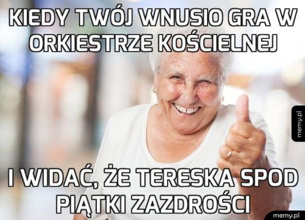 Zadowolona babunia