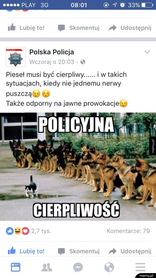 Polska Policja znowu śmieszkuje
