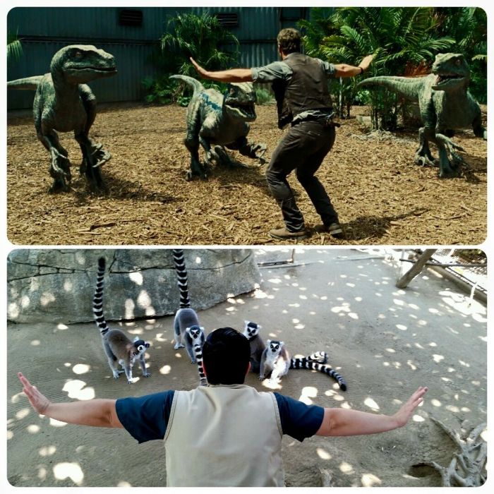 Pracownicy Zoo w scenie z Jurassic World