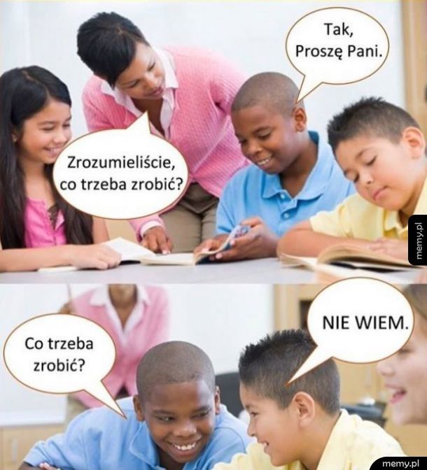 Zrozumieliście?