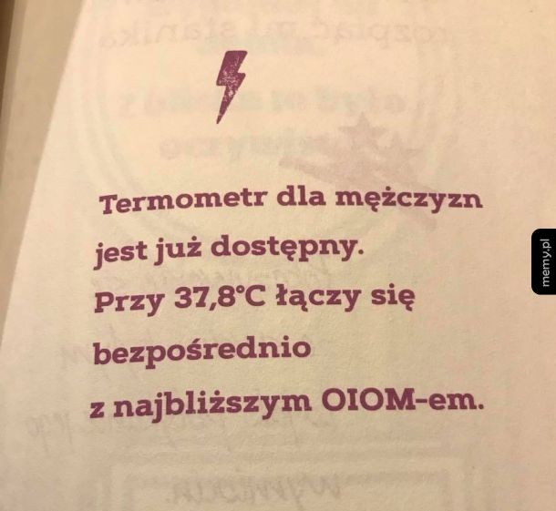 Termometr dla mężczyzn