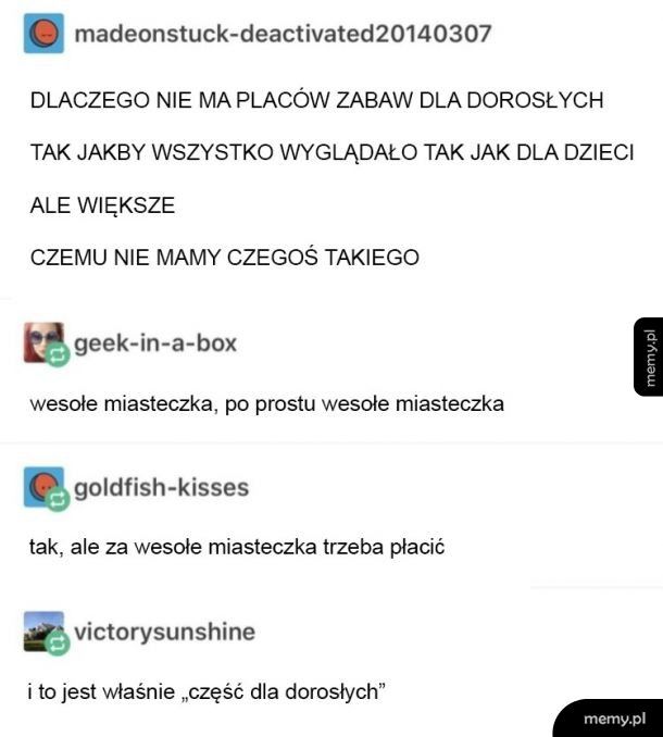 Ciężko jest być dorosłym