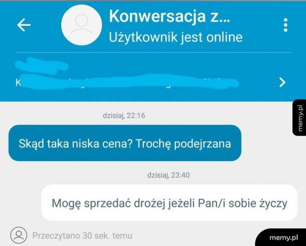 Jak Pan sobie życzy