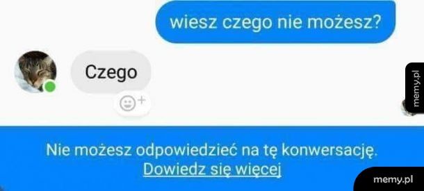 Nie możesz