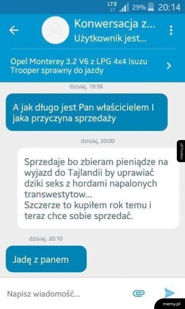 Przyczyna sprzedaży