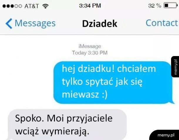 Wyluzowany dziadek