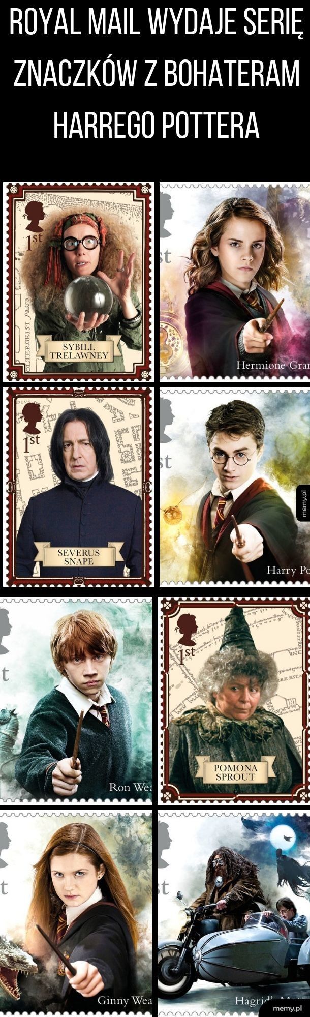 Znaczki z Harrym Potterem