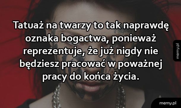 Tatuaż na twarzy