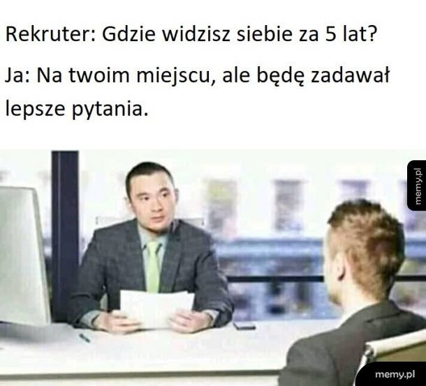 Chyba nie dostanę tej pracy