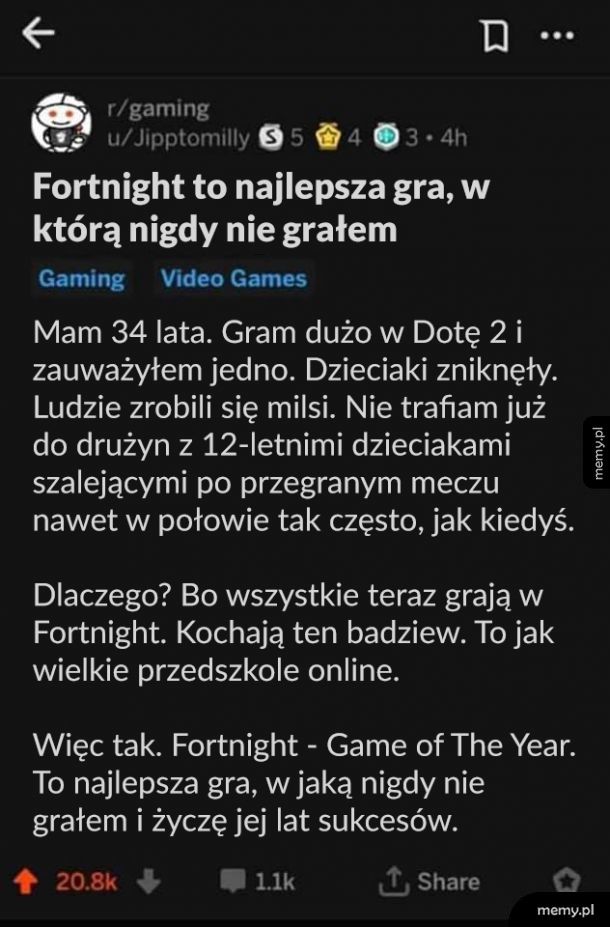 Fortnite to gra roku, nawet z tym nie handlujcie