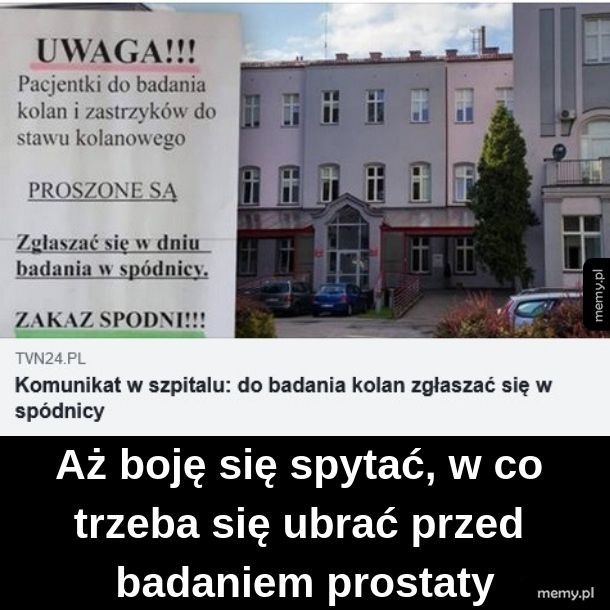 Odpowiedni strój do badań