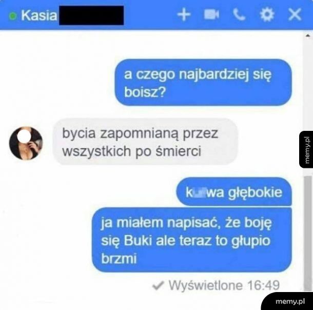 Czego się boisz?