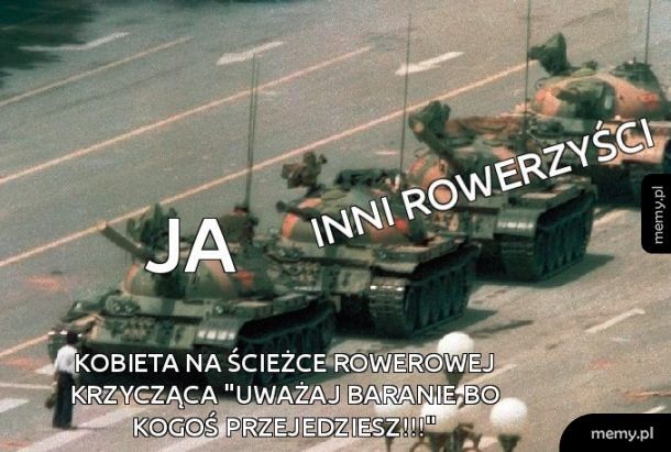 Piesi vs. rowerzyści