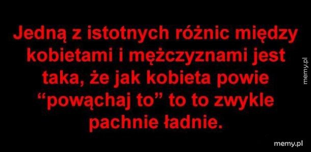 Różnica między kobietami a mężczyznami