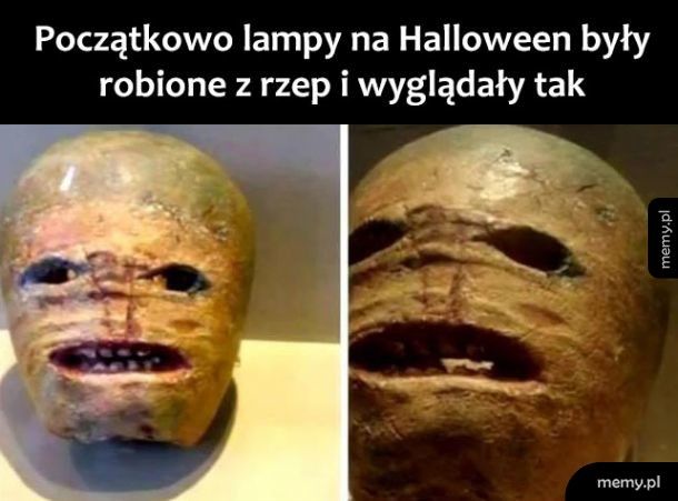 Halloweenowe lampy kiedyś