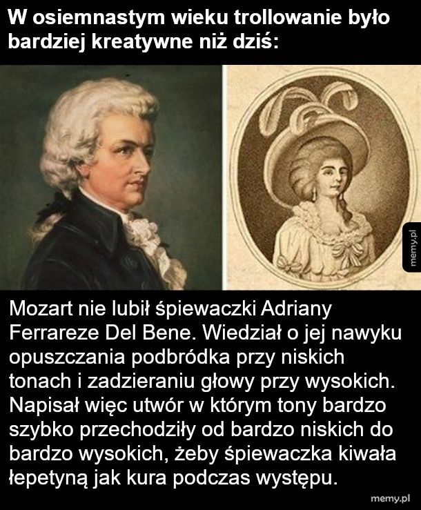 Pan Mozart śmieszek