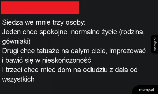 Trzy osoby w jednej