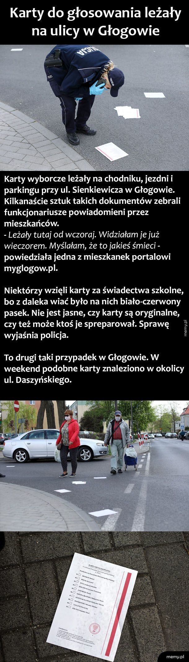 Karty do głosowania