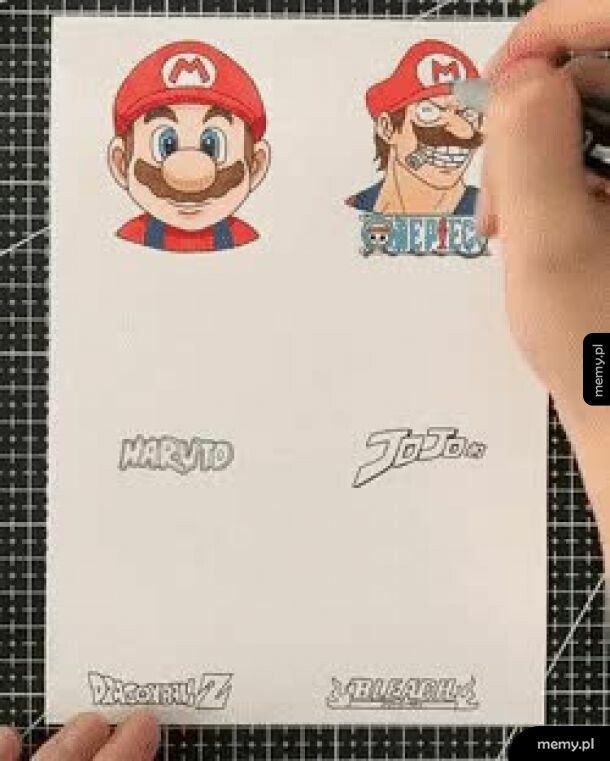 Mario w różnych stylach