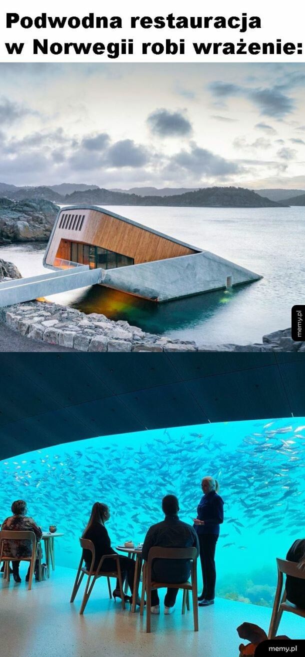 Podwodna restauracja w Norwegii