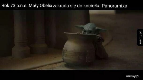 Baby Yoda w czymś, co mam nadzieję nie jest nocnikiem