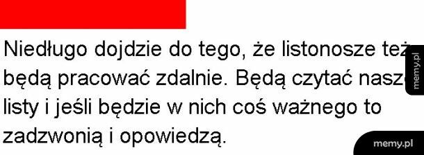 Zdalna praca listonosza