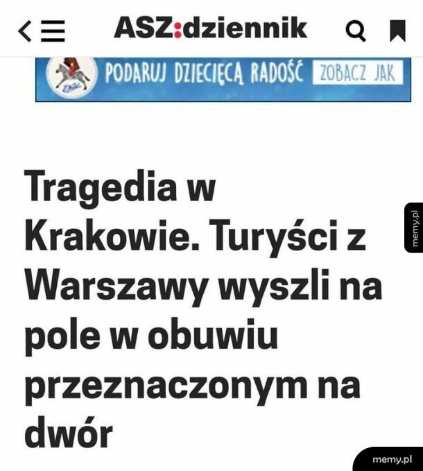 Tragedia w Krakowie