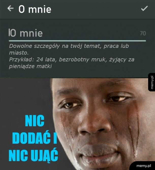 Napisz coś o sobie