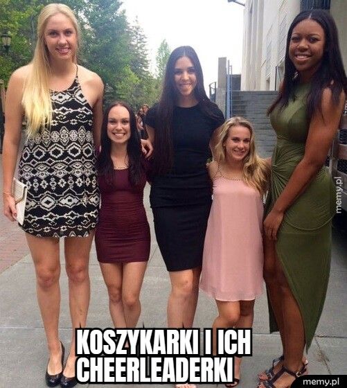 koszykarki i ich   cheerleaderki