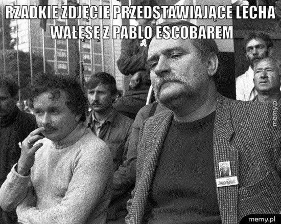 Rzadkie zdjęcie przedstawiające Lecha Wałęsę z Pablo Escobarem 