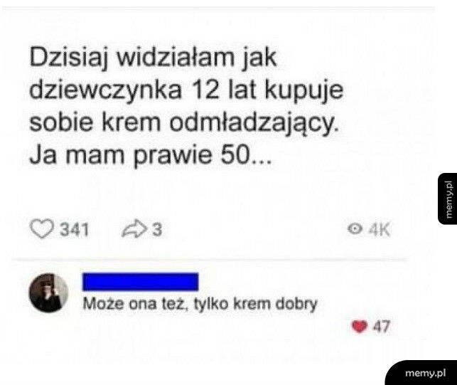 Krem odmładzający