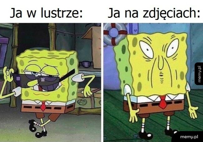 W lustrze vs. Na zdjęciach