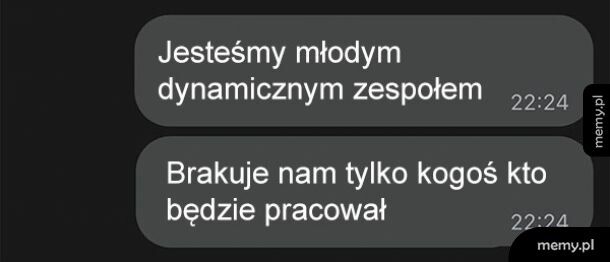 Młody, dynamiczny zespół