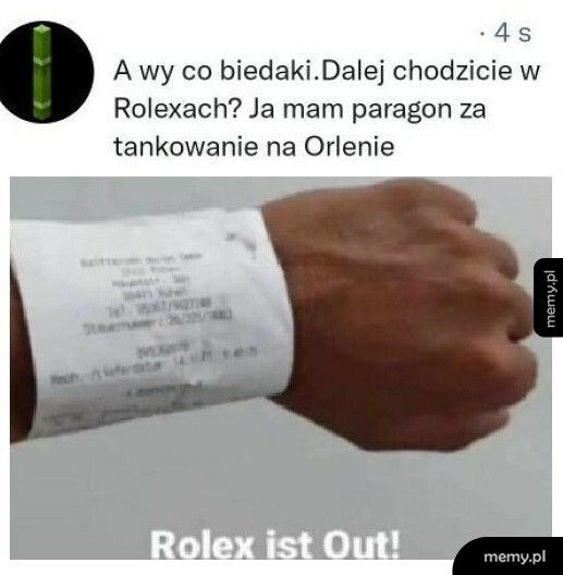 Rolex się chowa