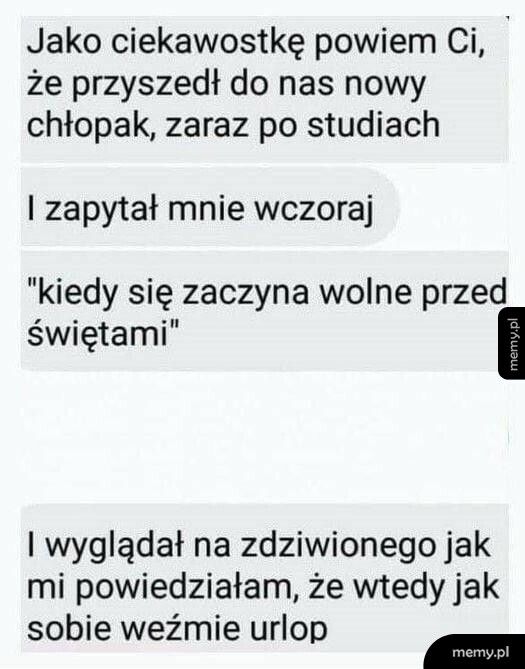 Wolne przed świętami