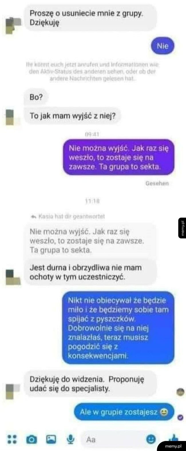 Grupa bez wyjścia