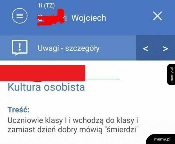 Szkolna uwaga