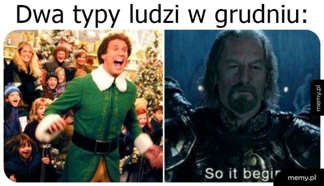 Dwa typy ludzi w grudniu