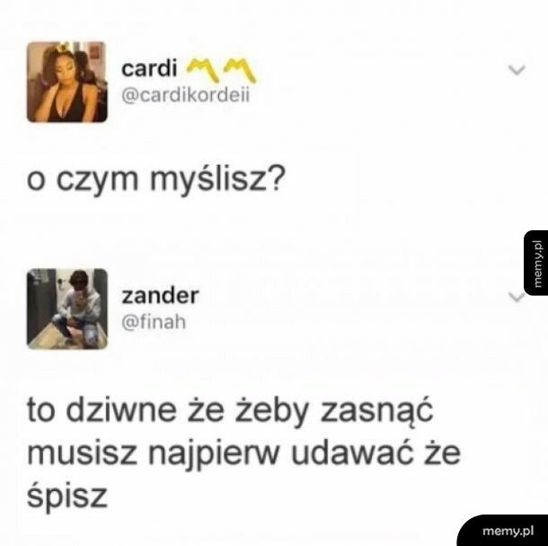 O czym myślisz?