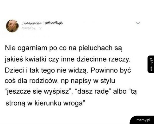 Wzory na pieluchach