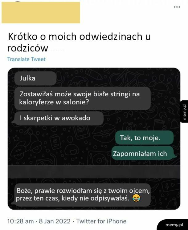 Odwiedziny u rodziców