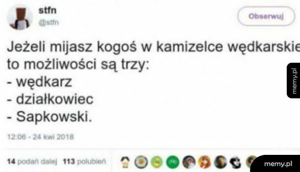 Kamizelka wędkarska