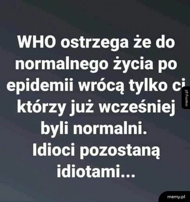 #WHO ostrzega!