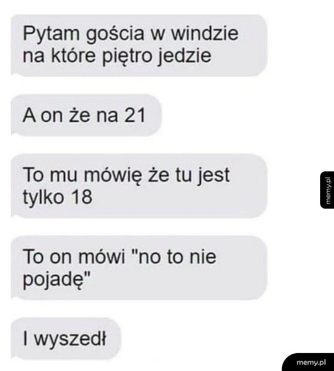 Rozmowa w windzie