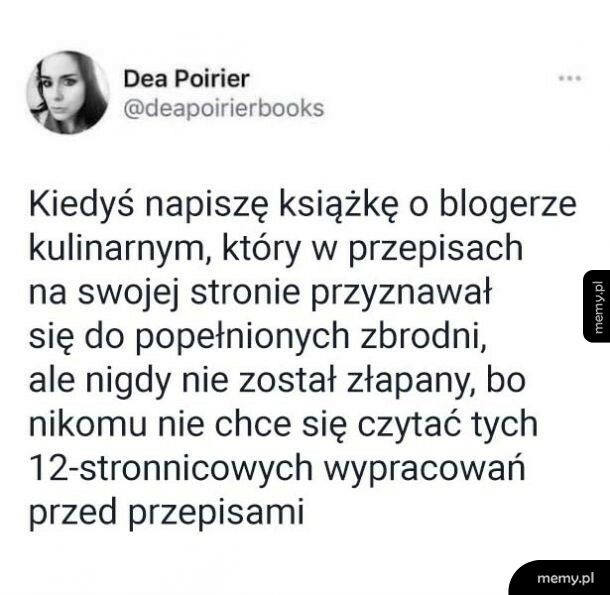 Książka o blogerze kulinarnym