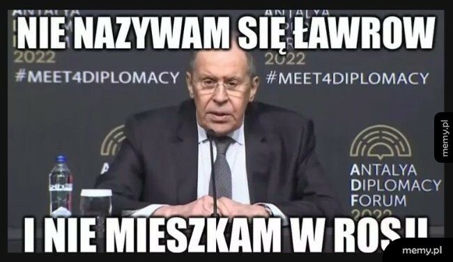 Ławrow? Nic nie słyszałem