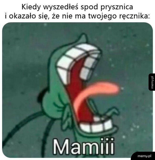 Mamoooo, przynieś ręcznik