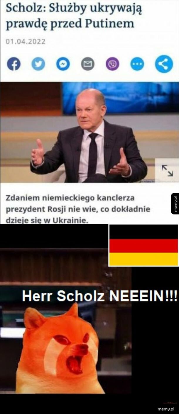 Nie ma dowodów że Putin wiedział o inwazji.Jest nawet taka wypowiedź Scholza....